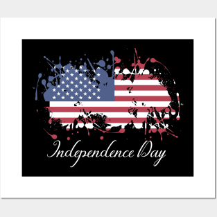 Independence Day USA flag America Patriot Patriotic 4th of July Posters and Art